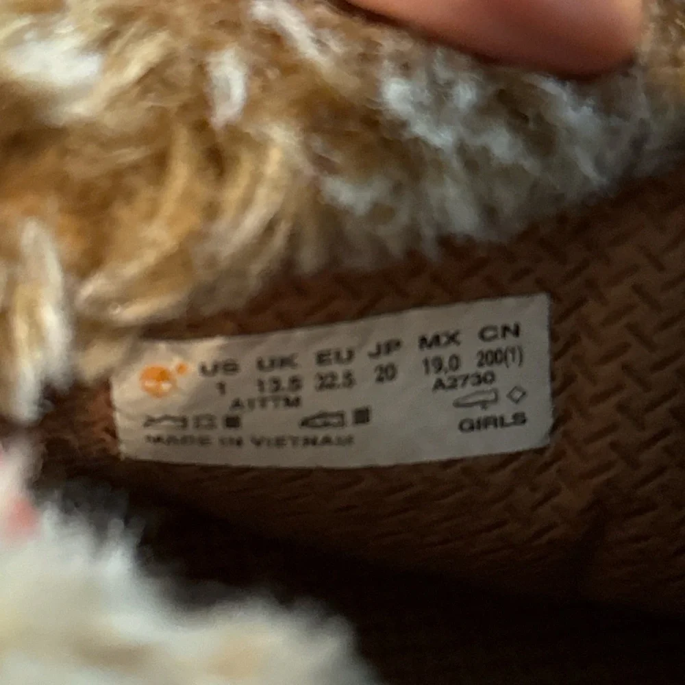 Timberland Black Fur-Lined Kids Boots